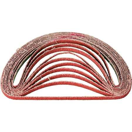 Pferd Coated Belt, Co-Cool, 1/4"x18", 40 Grit, 1/4" W, 18" L, Coated, Ceramic Oxide, 40 Grit 49497